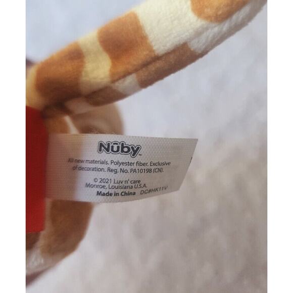 Nuby Plush Giraffe Pacifier Holder, Snoozies - Picture 6 of 7